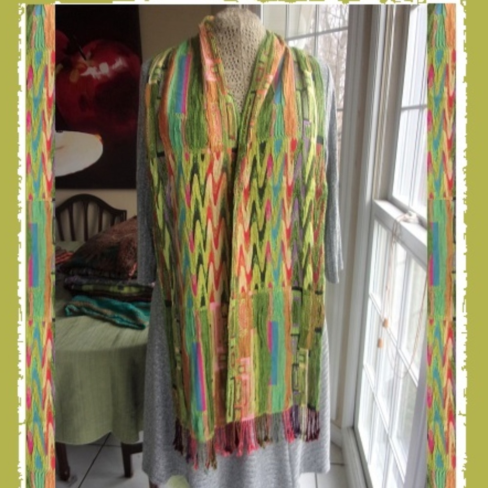 Celebration of Color Crinkle Stole/Shawl